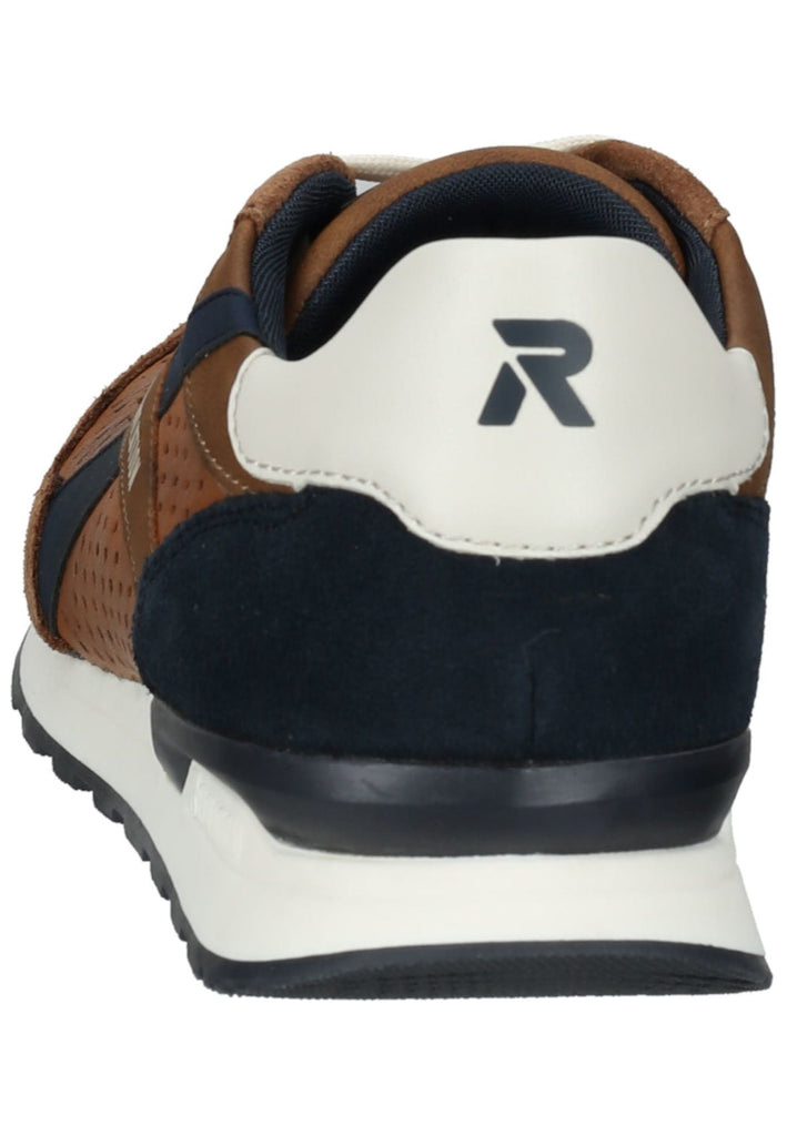 Rieker Sneaker Glattleder Braun/Weiß