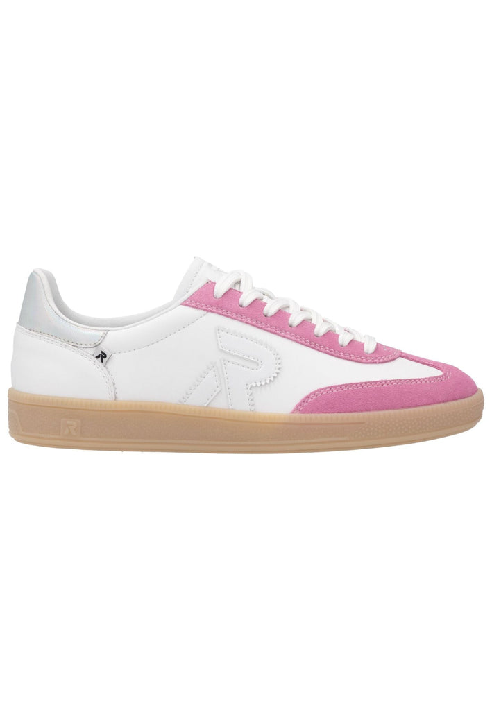 Rieker Sneaker Glattleder Pink/Weiß