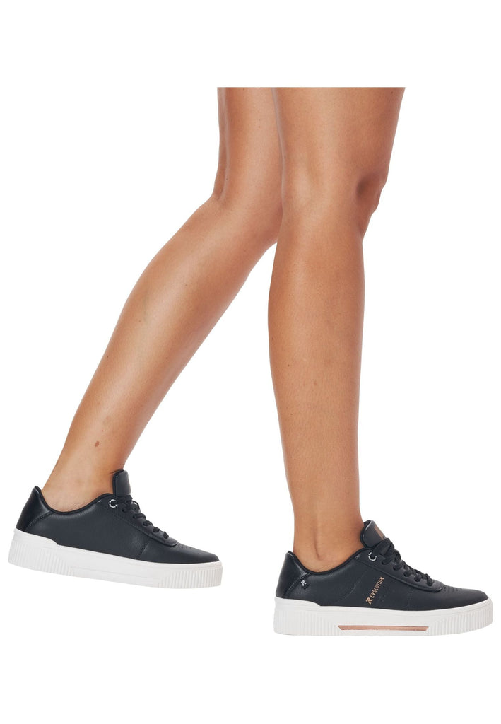 Rieker Sneaker Glattleder Schwarz