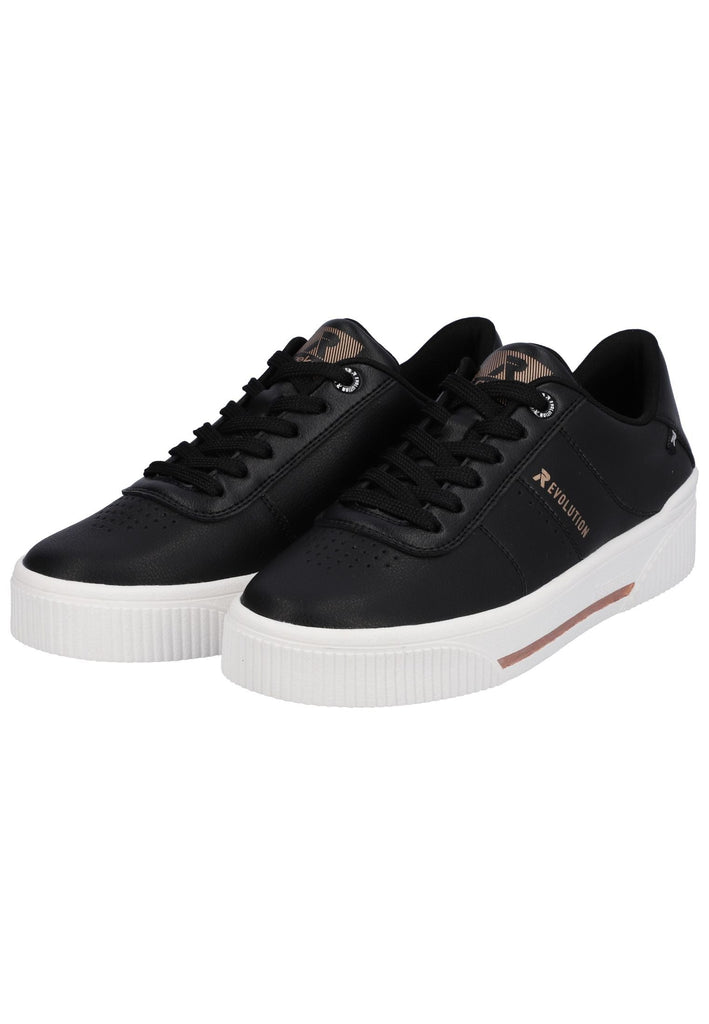 Rieker Sneaker Glattleder Schwarz