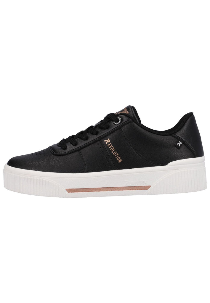Rieker Sneaker Glattleder Schwarz