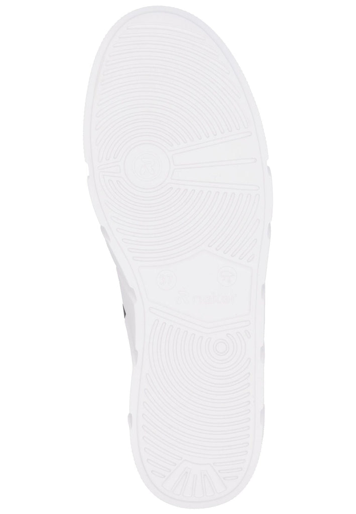 Rieker Sneaker Glattleder Schwarz/Weiß