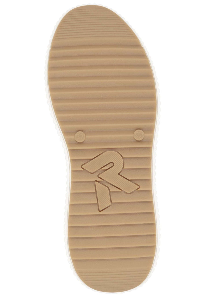 Rieker Sneaker Glattleder Schwarz/Weiß