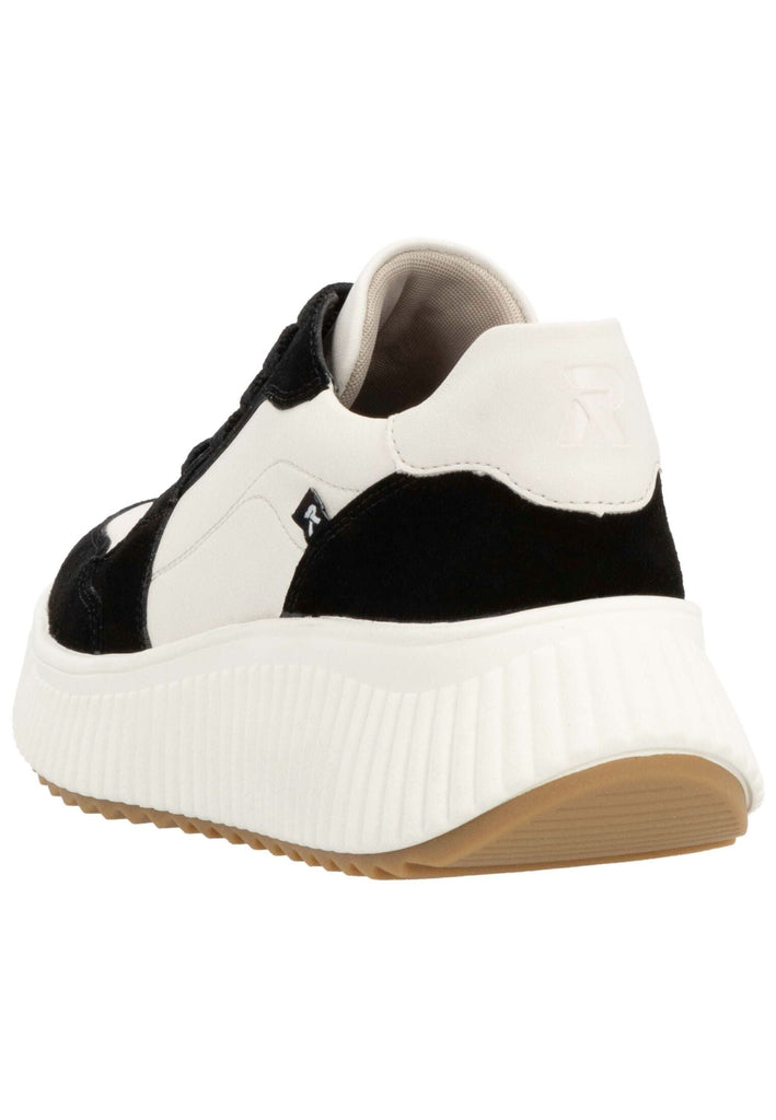 Rieker Sneaker Glattleder Schwarz/Weiß