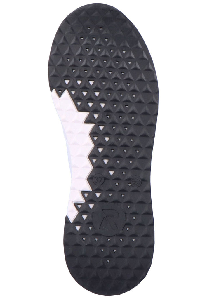 Rieker Sneaker Glattleder Schwarz/Weiß