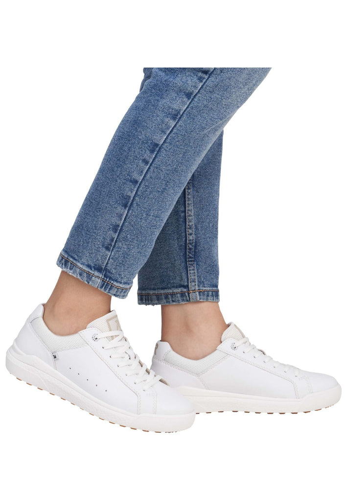 Rieker Sneaker Glattleder Weiß