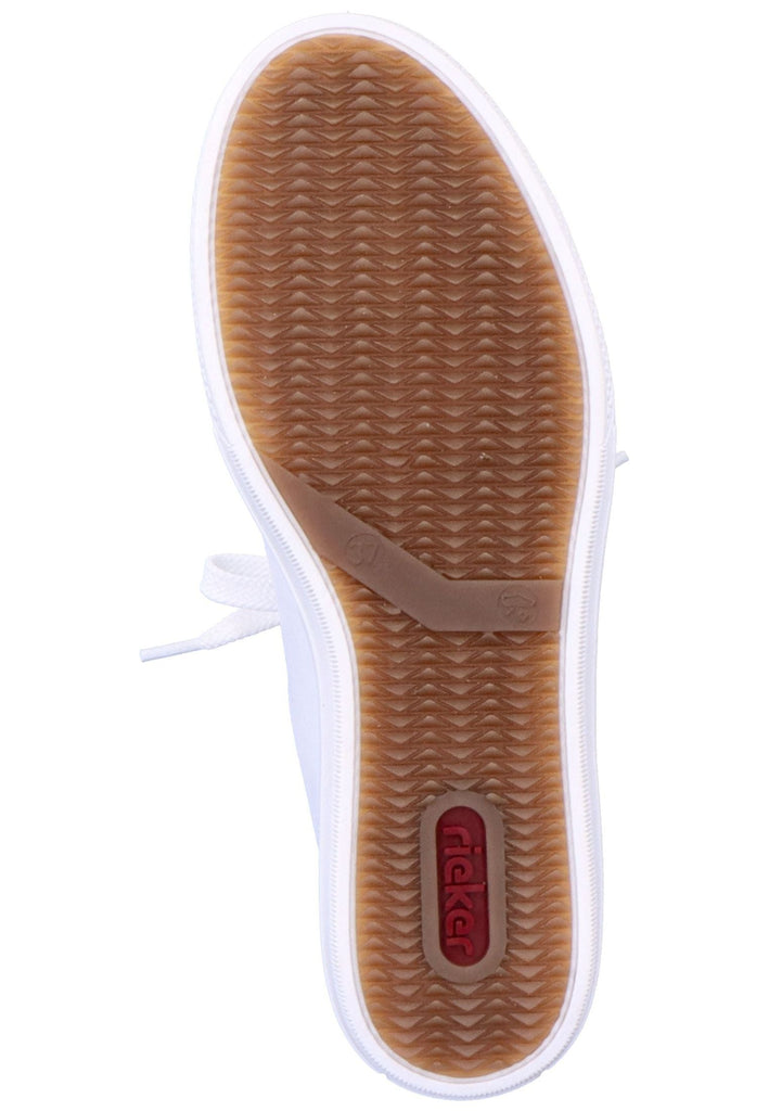 Rieker Sneaker Glattleder Weiß