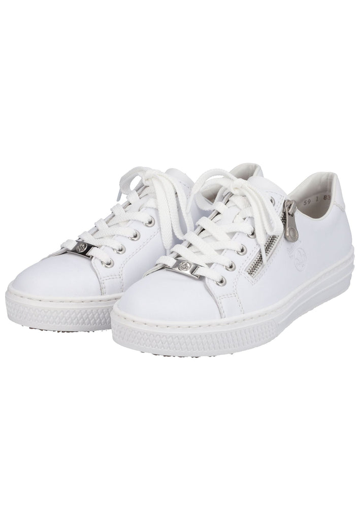 Rieker Sneaker Glattleder Weiß