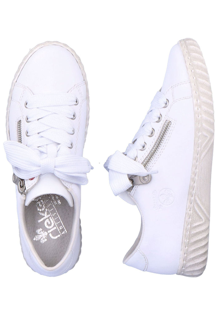 Rieker Sneaker Glattleder Weiß
