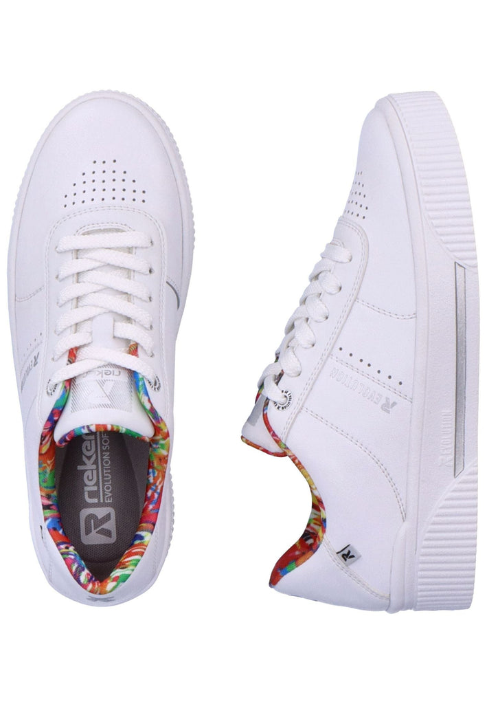Rieker Sneaker Glattleder Weiß
