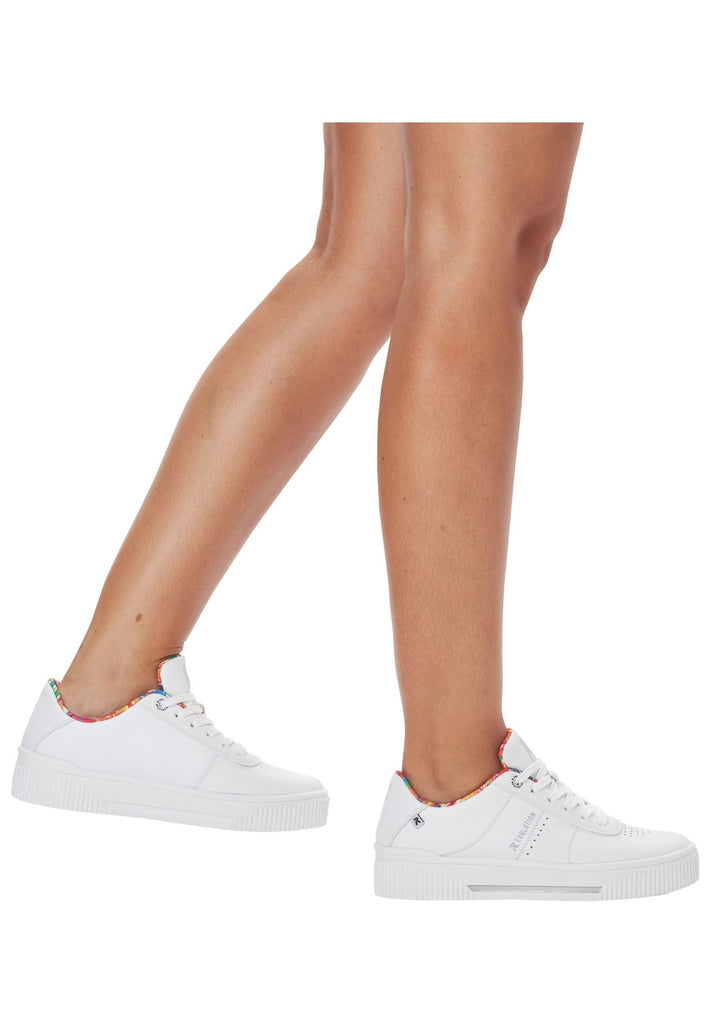 Rieker Sneaker Glattleder Weiß