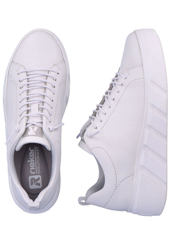 Rieker Sneaker Glattleder Weiß