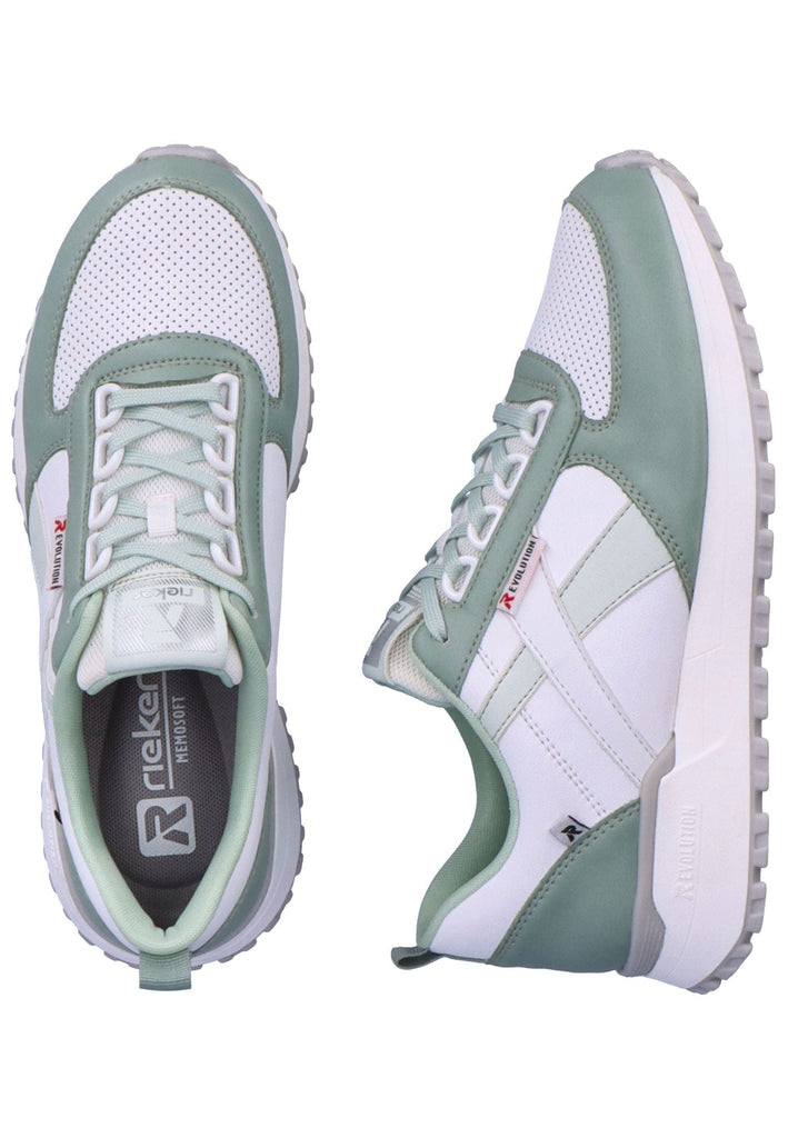 Rieker Sneaker Glattleder Weiß