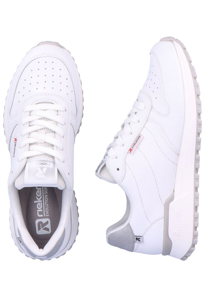 Rieker Sneaker Glattleder Weiß