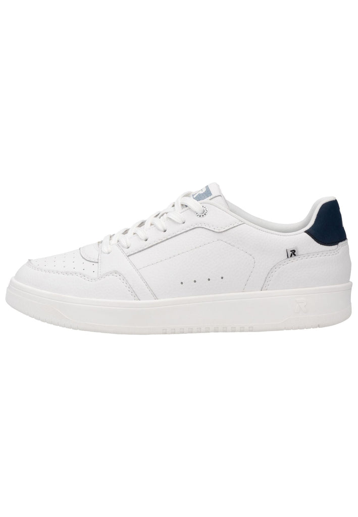 Rieker Sneaker Glattleder Weiß/Blau