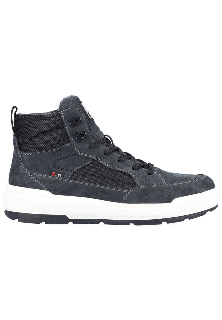 Rieker Sneaker Leder Grau/Schwarz