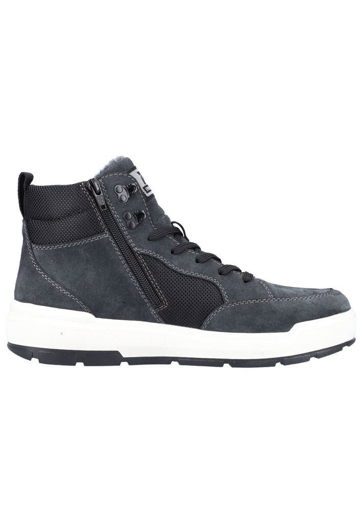 Rieker Sneaker Leder Grau/Schwarz