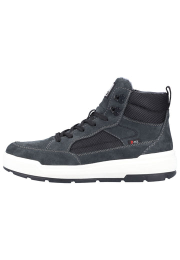 Rieker Sneaker Leder Grau/Schwarz