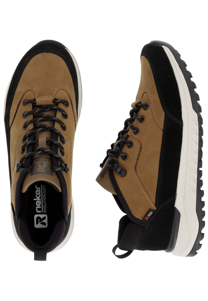 Rieker Sneaker Leder Schwarz/Braun