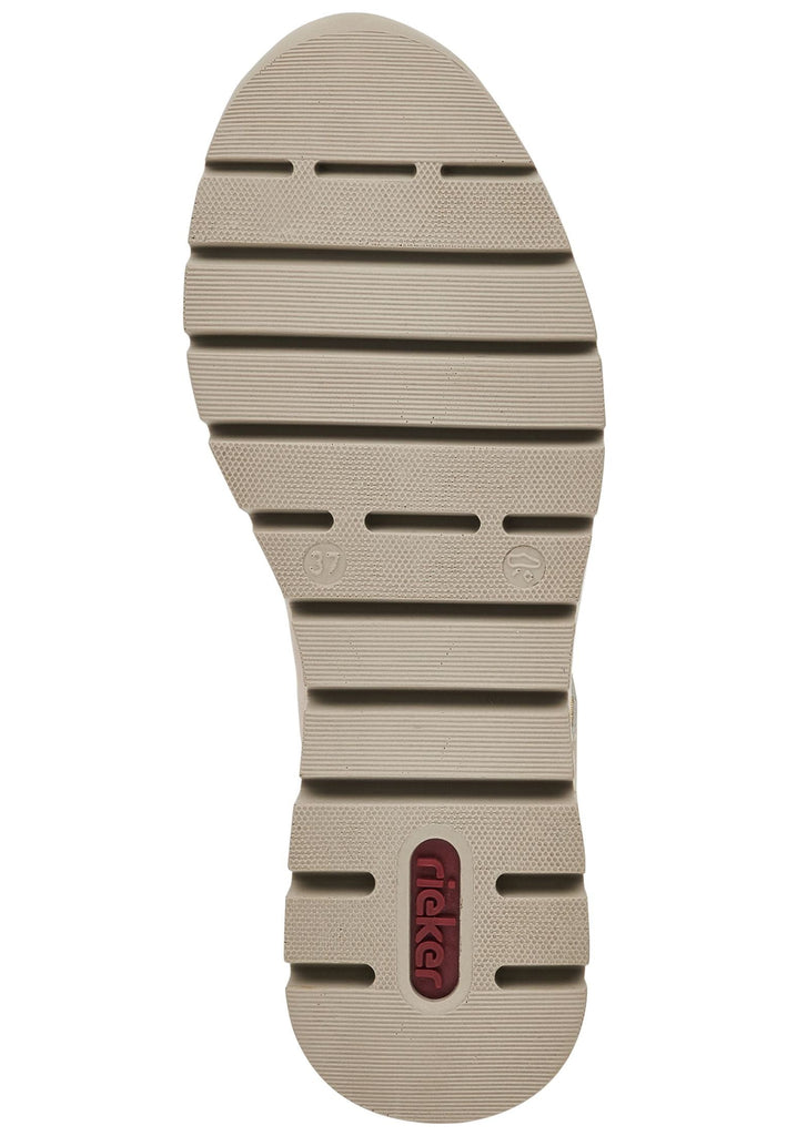 Rieker Sneaker Leder/Synthetik Beige/Gold