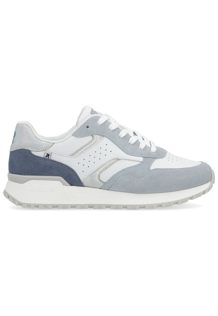 Rieker Sneaker Leder/Synthetik Blau/Weiß