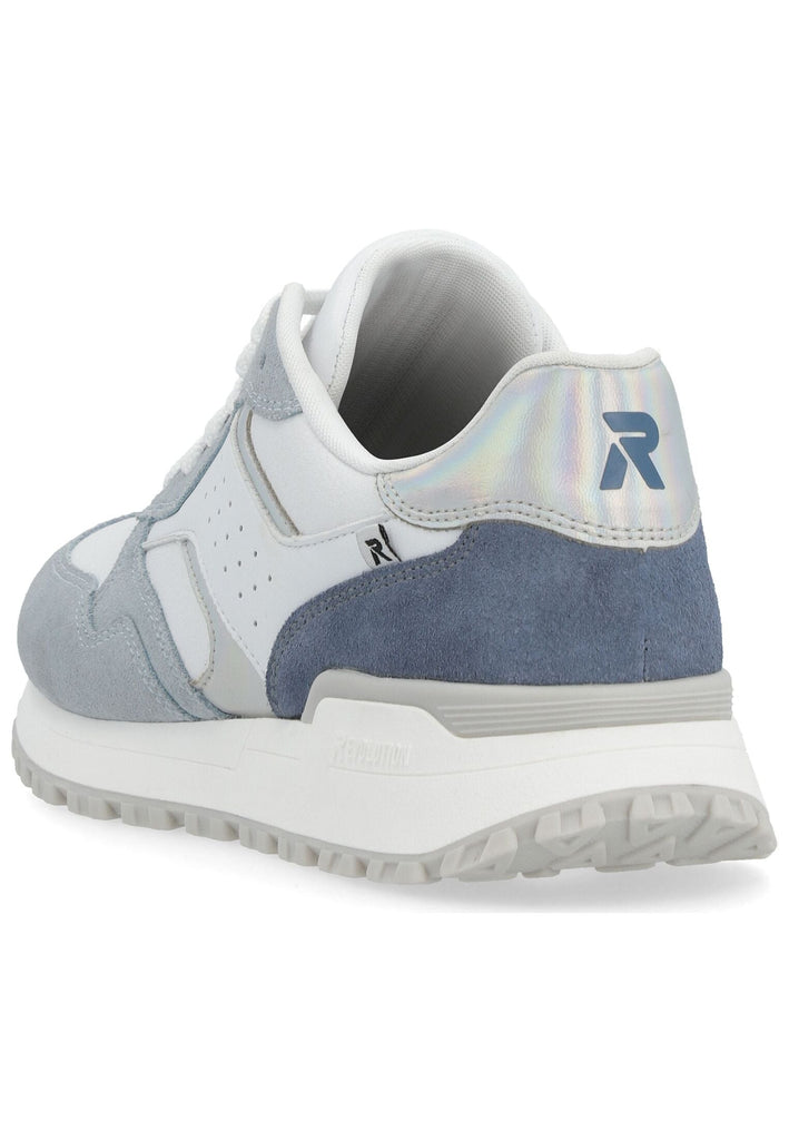 Rieker Sneaker Leder/Synthetik Blau/Weiß
