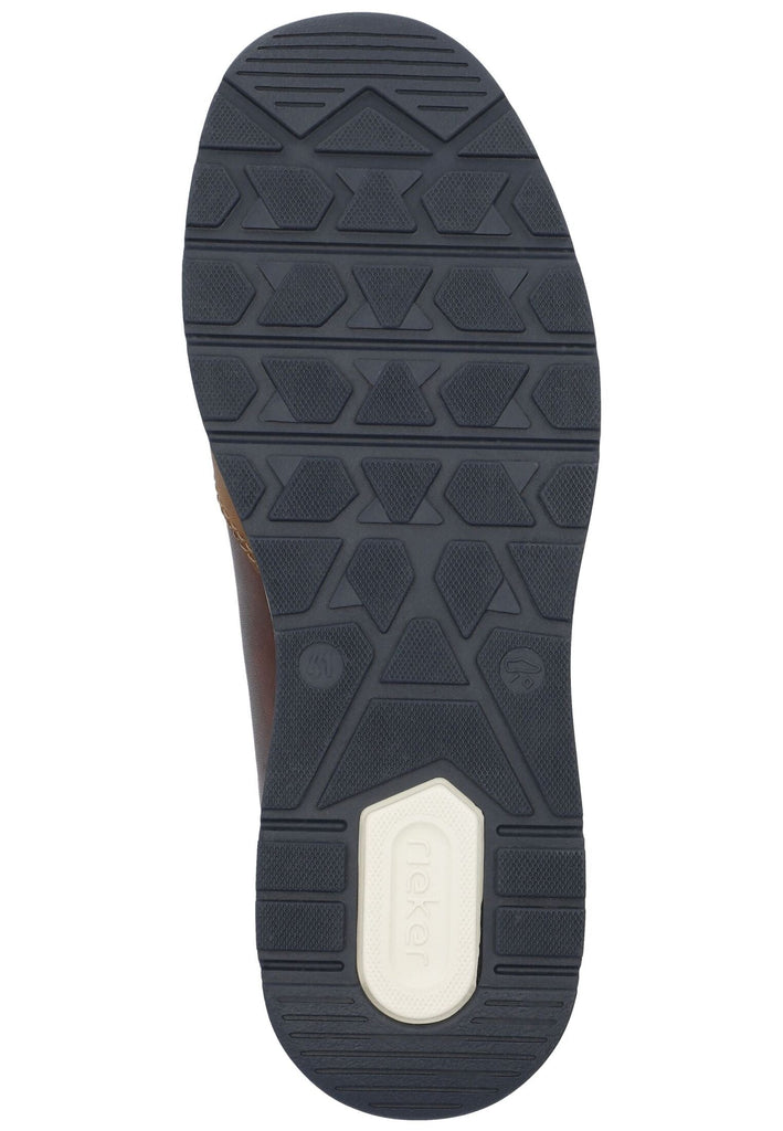 Rieker Sneaker Leder/Synthetik Braun/Blau