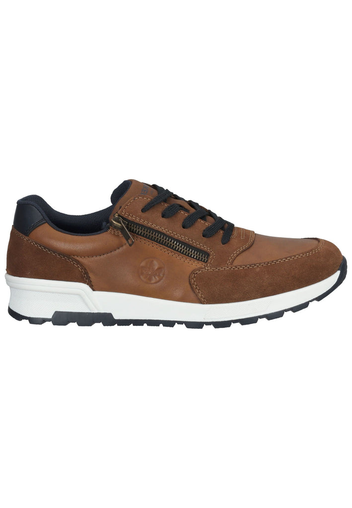 Rieker Sneaker Leder/Synthetik Braun/Blau