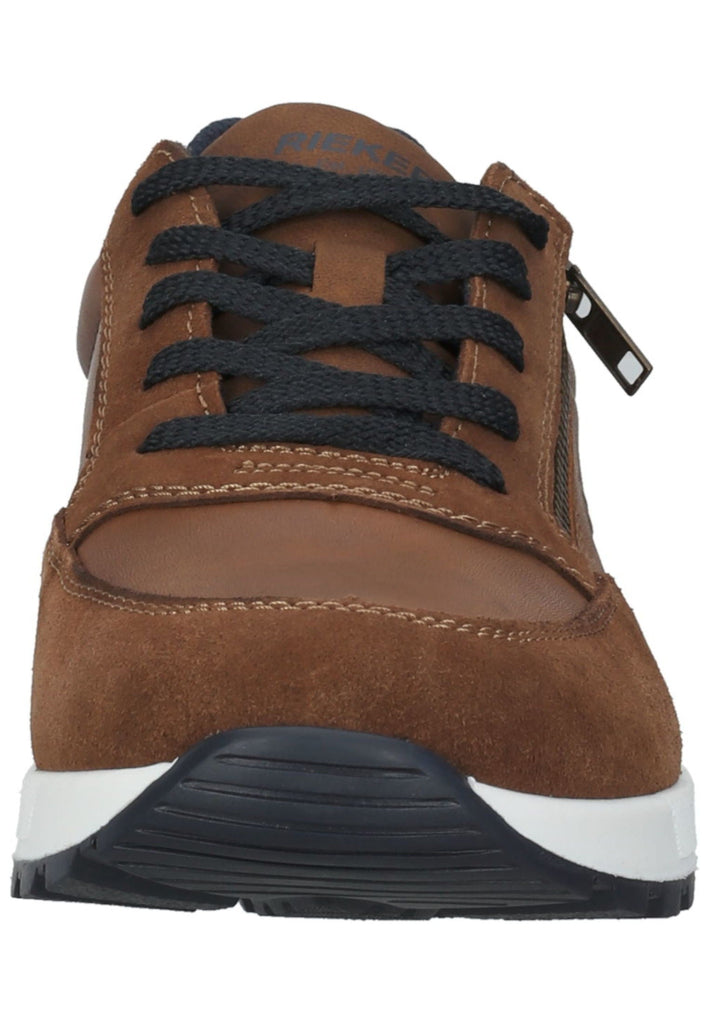 Rieker Sneaker Leder/Synthetik Braun/Blau
