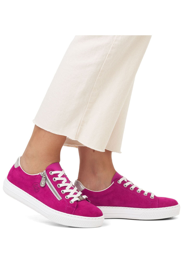 Rieker Sneaker Leder/Synthetik Fuchsia