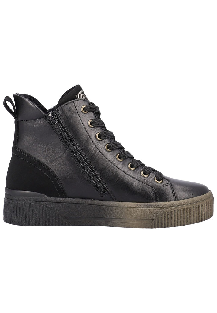 Rieker Sneaker Leder/Synthetik Schwarz