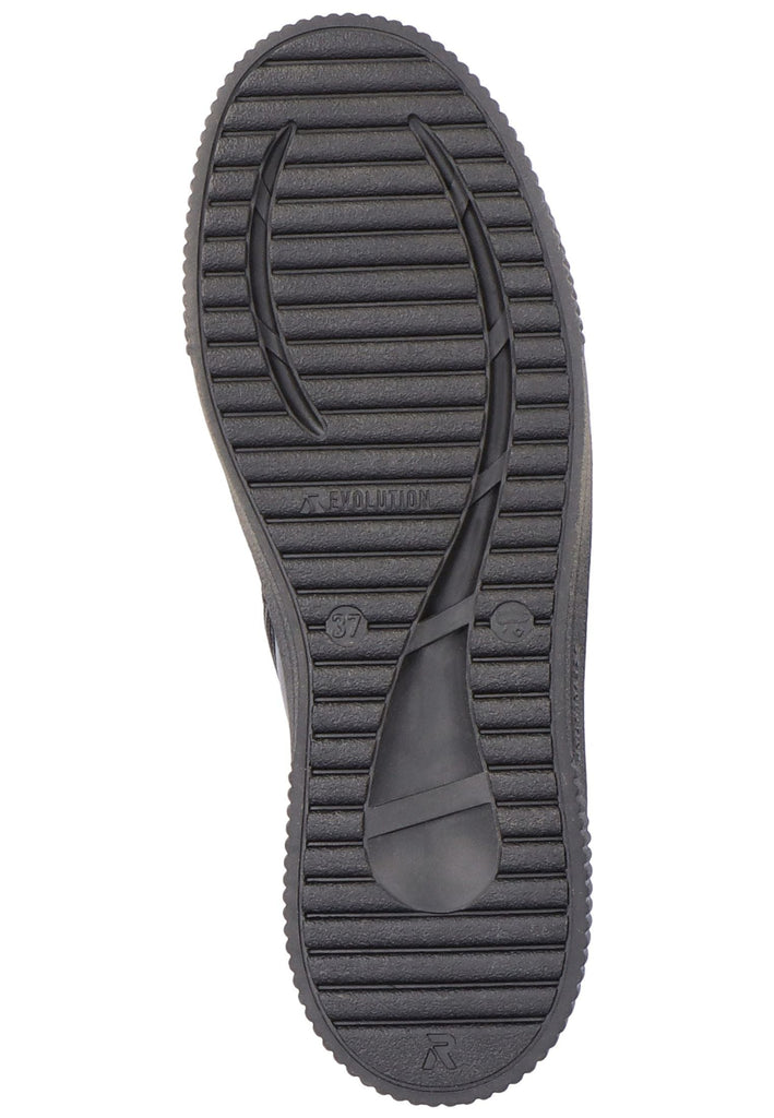 Rieker Sneaker Leder/Synthetik Schwarz