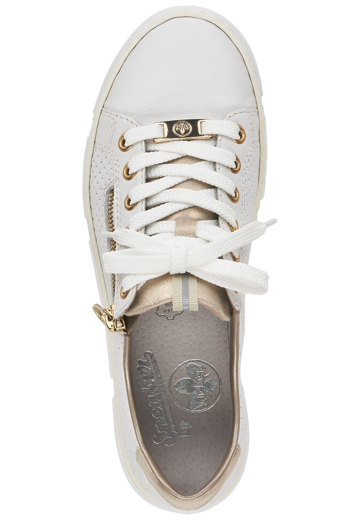 Rieker Sneaker Leder/Synthetik Weiß