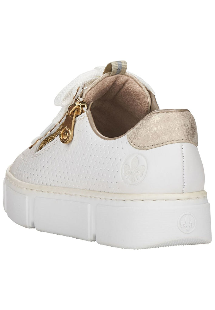 Rieker Sneaker Leder/Synthetik Weiß