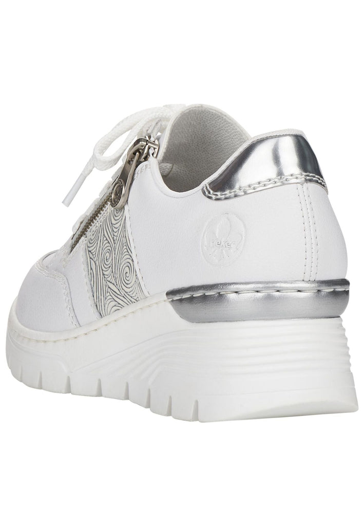 Rieker Sneaker Leder/Synthetik Weiß