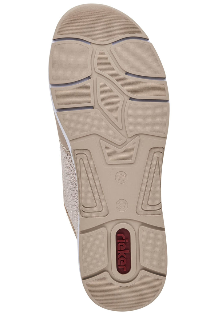 Rieker Sneaker Leder/Textil Beige/Weiß