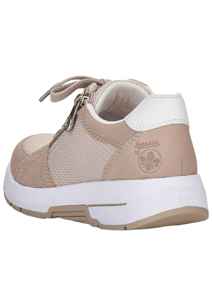 Rieker Sneaker Leder/Textil Beige/Weiß