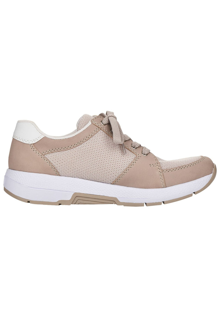 Rieker Sneaker Leder/Textil Beige/Weiß