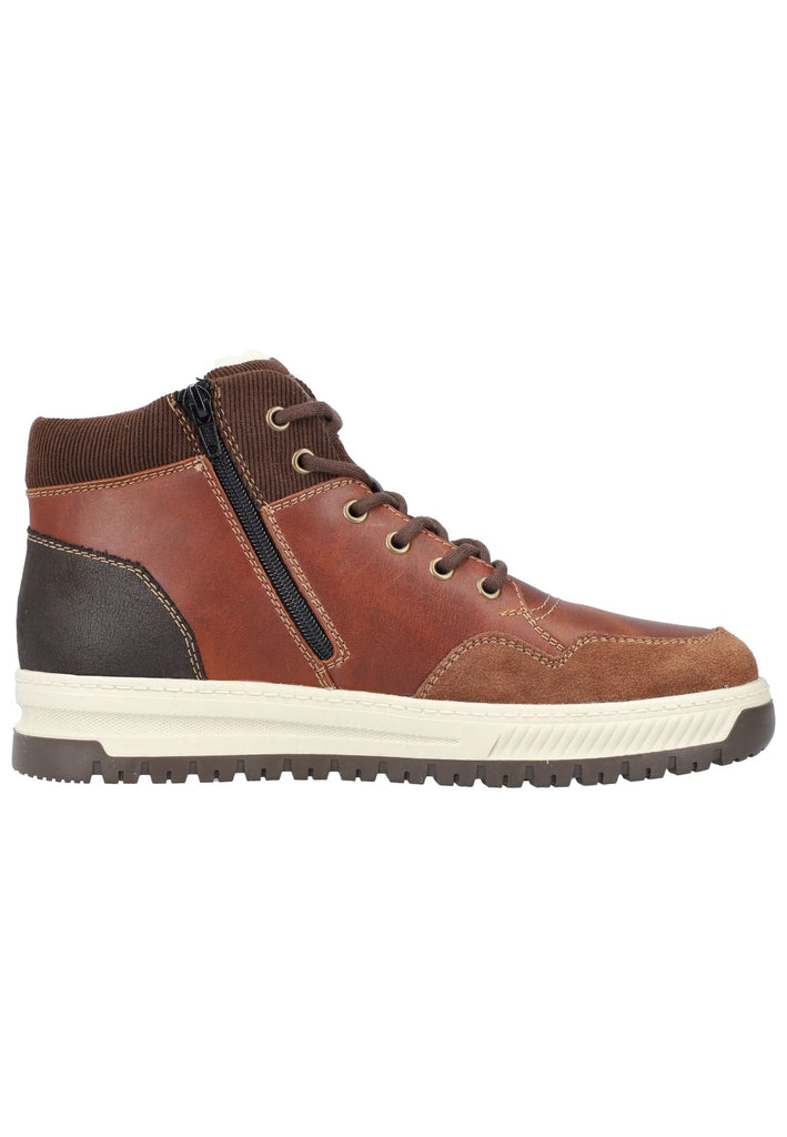 Rieker Sneaker Leder/Textil Mittelbraun