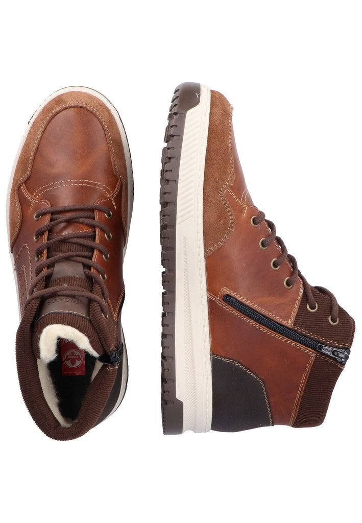 Rieker Sneaker Leder/Textil Mittelbraun