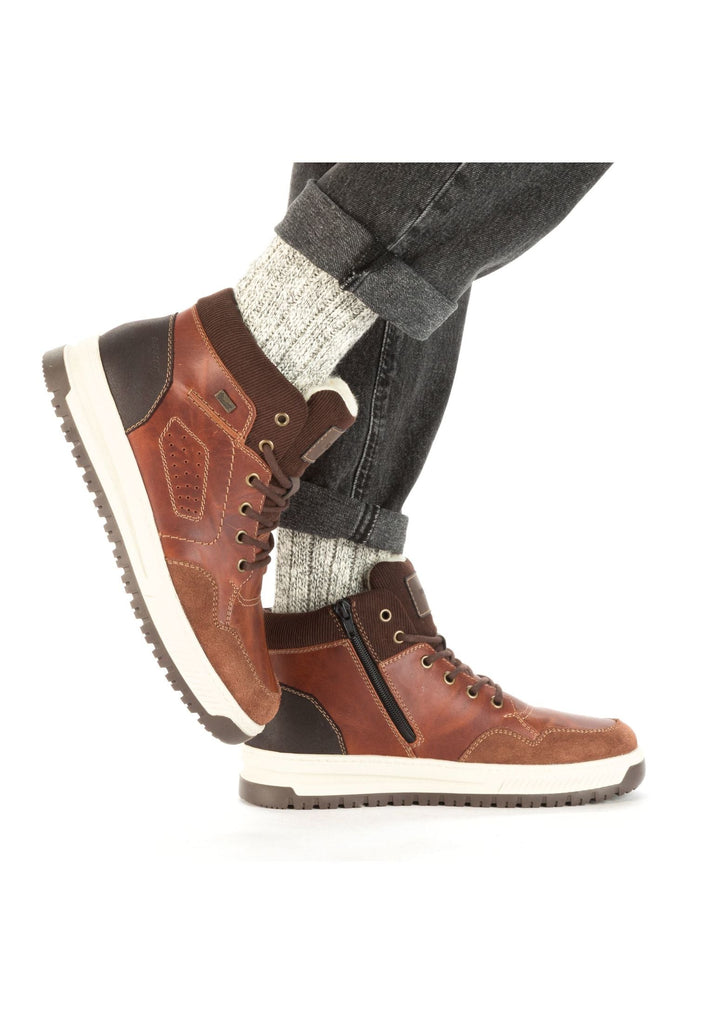 Rieker Sneaker Leder/Textil Mittelbraun