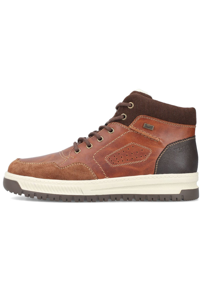 Rieker Sneaker Leder/Textil Mittelbraun