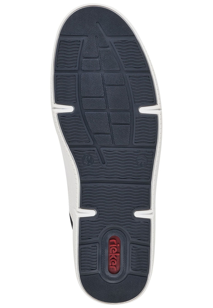 Rieker Sneaker Leder/Textil Weiß/Navy