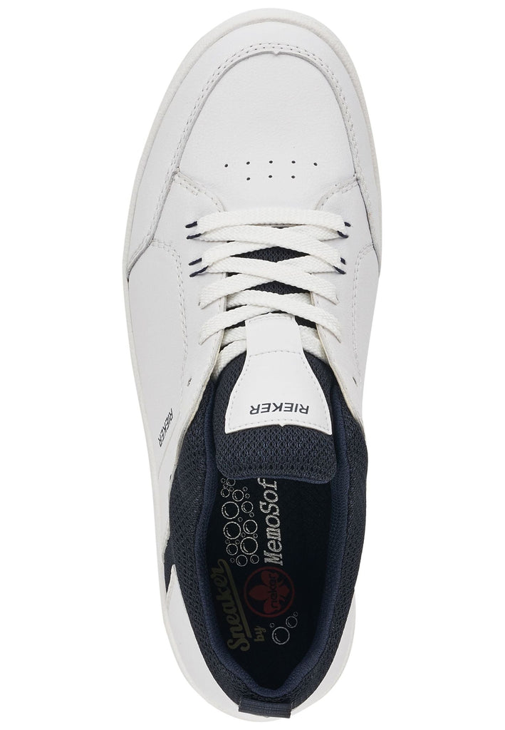 Rieker Sneaker Leder/Textil Weiß/Navy