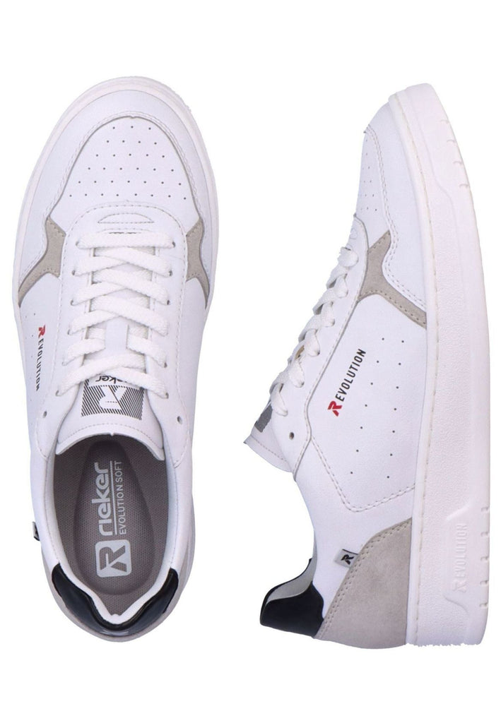 Rieker Sneaker Leder Weiß/Beige