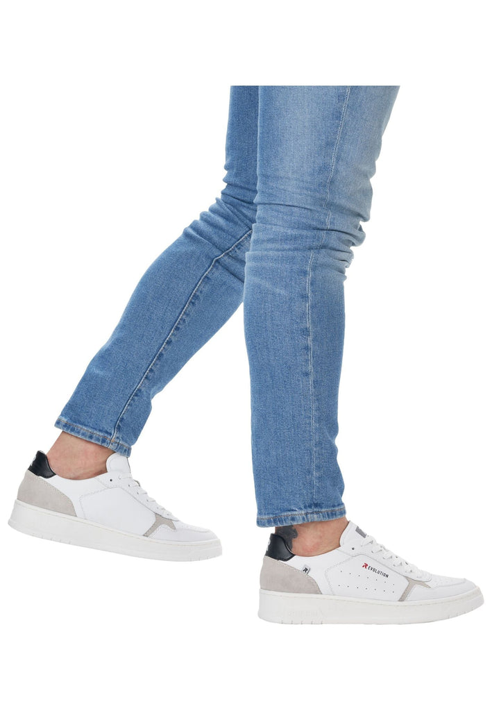 Rieker Sneaker Leder Weiß/Beige
