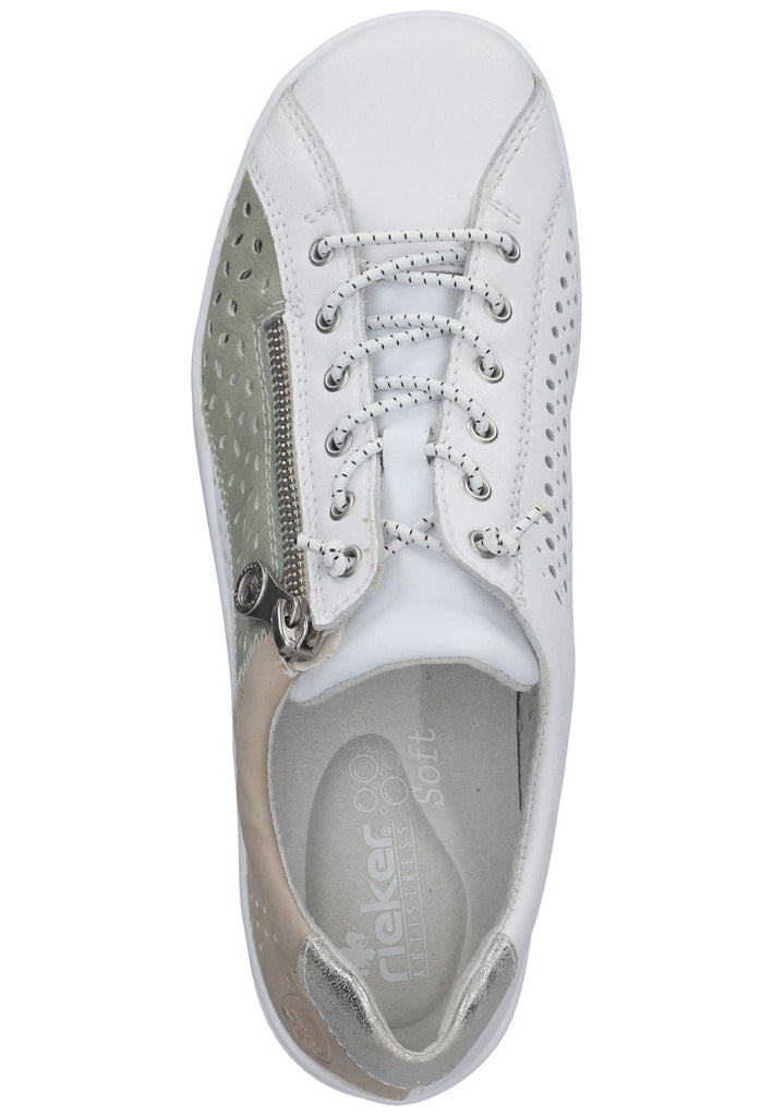 Rieker Sneaker Leder Weiß/Beige