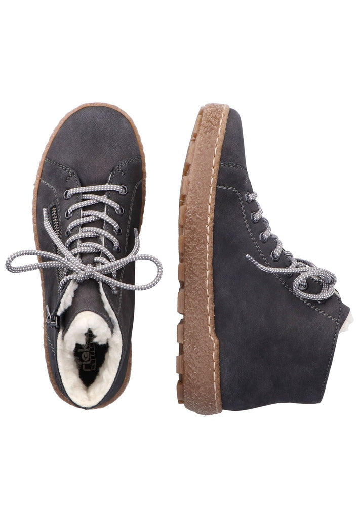 Rieker Sneaker Lederimitat Anthrazit