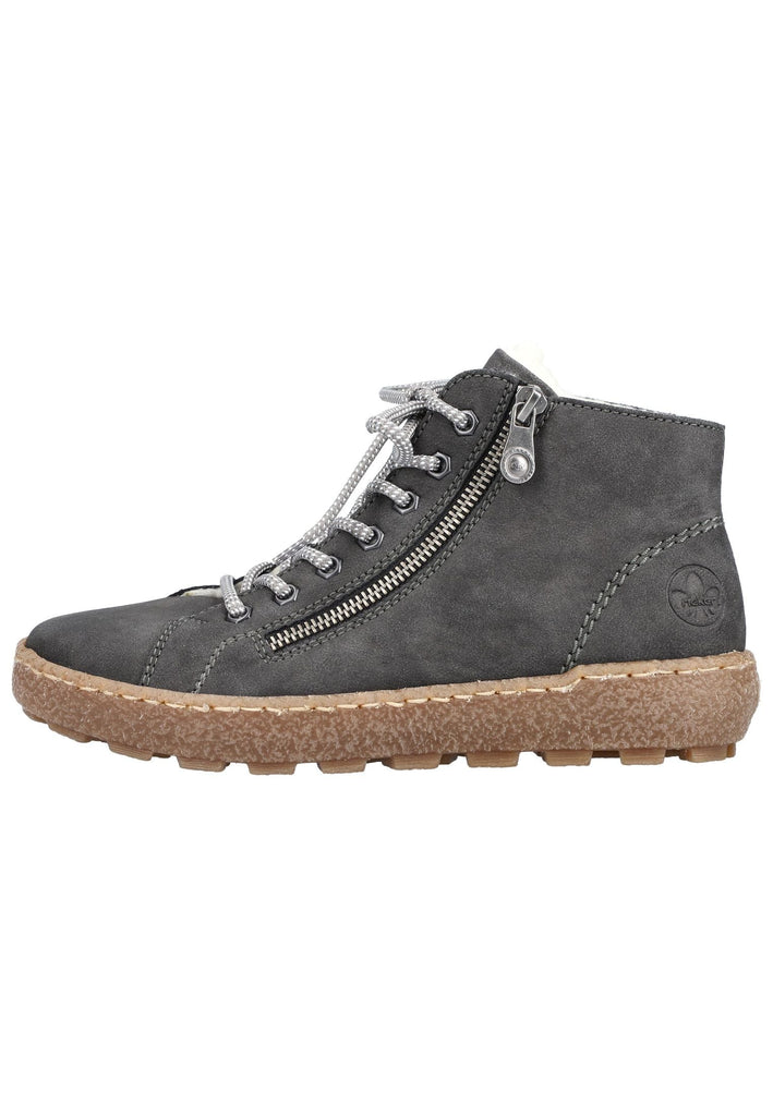 Rieker Sneaker Lederimitat Anthrazit