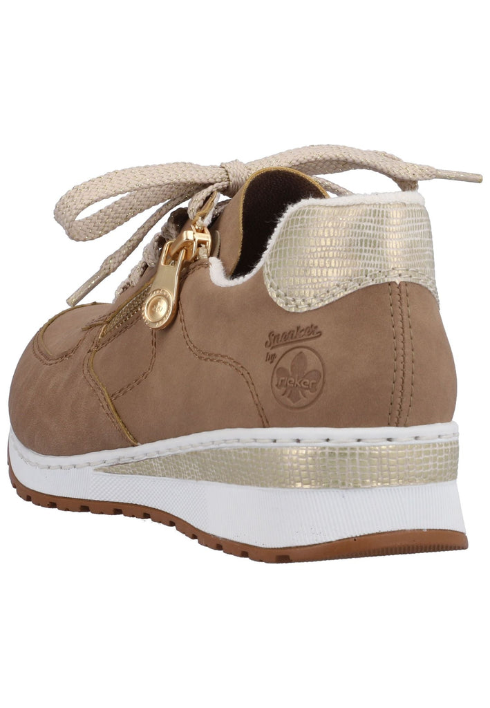 Rieker Sneaker Lederimitat Beige
